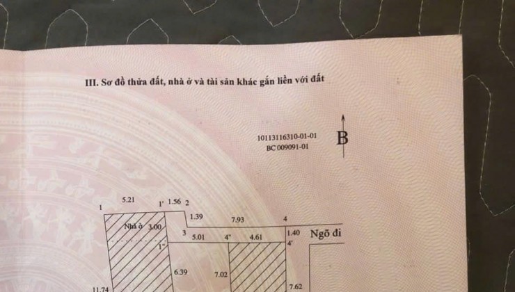 Chính chủ bán căn nhà cầu giấy diện tích bìa đỏ 33,6