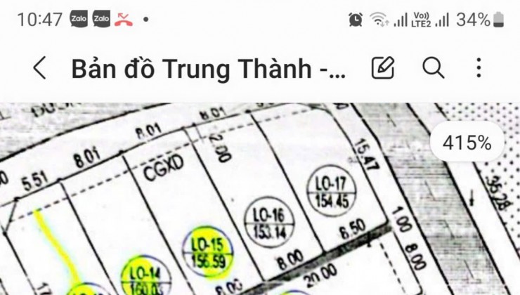 Bán 2 lô 160m2 đất đấu giá Trung Thành, Hưng Đông, TP Vinh