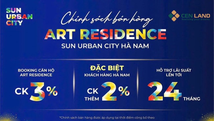 SỞ HỮU CĂN HỘ “ART RESIDENCE” SUN URBAN CITY CHỈ VỚI HƠN 1 TỶ  BẠN CÓ TIN ĐƯỢC KHÔNG