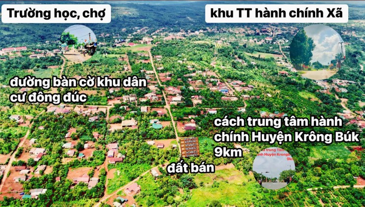 Đất thổ cư mà giá siêu rẻ Cư Pong- Krong Buk- Đắk Lắk đường bê tông quy hoạch 16m cách các tiện ích chỉ 3 phút