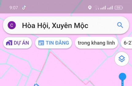 Chủ cần bán 1ha6 hoà hội 173  mặt tiền nhựa full hồng đã có trích lục giấy xin tách thửa