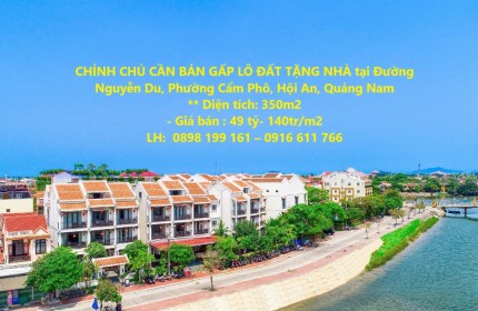 CHÍNH CHỦ CẦN BÁN GẤP LÔ ĐẤT TẶNG NHÀ tại Đường Nguyễn Du, Phường Cẩm Phô, Hội An, Quảng Nam