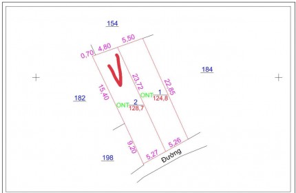 128.7m full thổ, Tân Tiến, Văn Giang, mt 5.2m, hậu 5.5m, ô tô vào, gần Vin, 1x tr/m