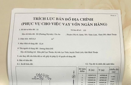 Cần bán đất giá 56 tỷ VND tại Đường ĐT 720, Xã Gia An, Huyện Tánh Linh, Bình Thuận