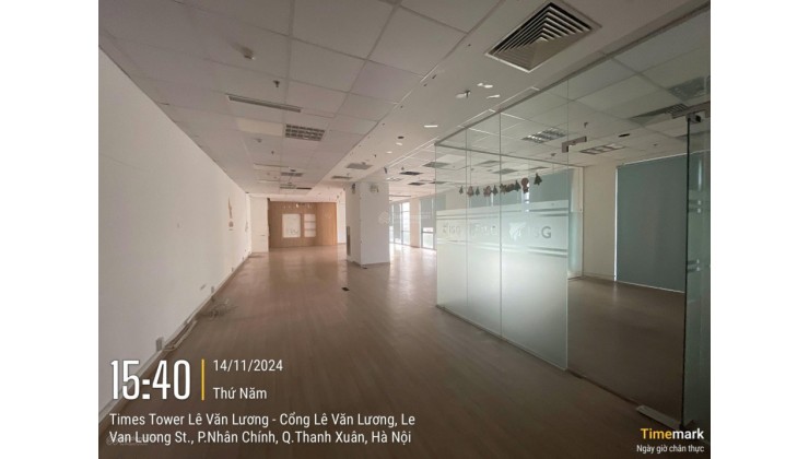 Cho thuê văn phòng tại Times Tower - Lê Văn Lương DT 800m2 có cắt nhỏ từ 250m2 giá thuê chỉ 290k/m2