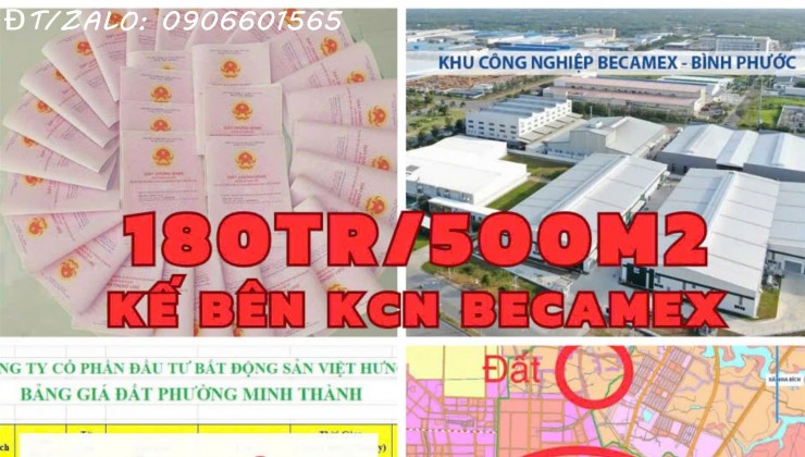 Bán Đất sổ Sẵn Ngay KCN Becamex Bình Phước Giá Chỉ 960 Nghìn/m2.Đừờng DH01. Phường Minh Thành, Kp5, Thị xã Chơn Thành, Tỉnh Bình Phước