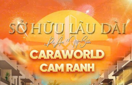 Sở hữu lâu dài chỉ 799tr - Nhà phố biển CaraWorld