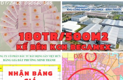 Bán Đất sổ Sẵn Ngay KCN Becamex Bình Phước Giá Chỉ 960 Nghìn/m2.Đừờng DH01. Phường Minh Thành, Kp5, Thị xã Chơn Thành, Tỉnh Bình Phước