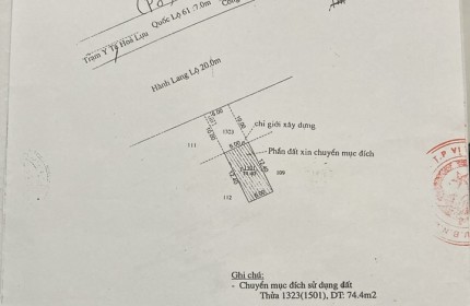 Cần Tiền Bán Gấp Đất SHR Tại Đường Trần Hưng Đạo, Khu Vực 4,P 5,Vị Thanh,Hậu Giang Giá:5 Tỷ 250