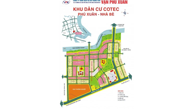 Đất nền KDC Cotec – Phú Xuân, giá chỉ từ 32tr/m2