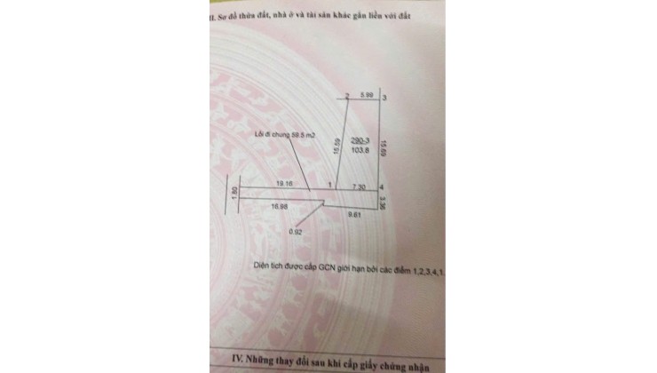 Bán đất tổ 7, TT Quang Minh, Mê Linh, HN. Gần KCN Quang Minh. DT 104m, giá 2,55 tỷ.