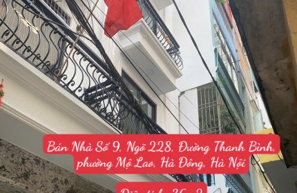 Bán Nhà Số 9, Ngõ 228, Đường Thanh Bình, phường Mộ Lao, Hà Đông, Hà Nội