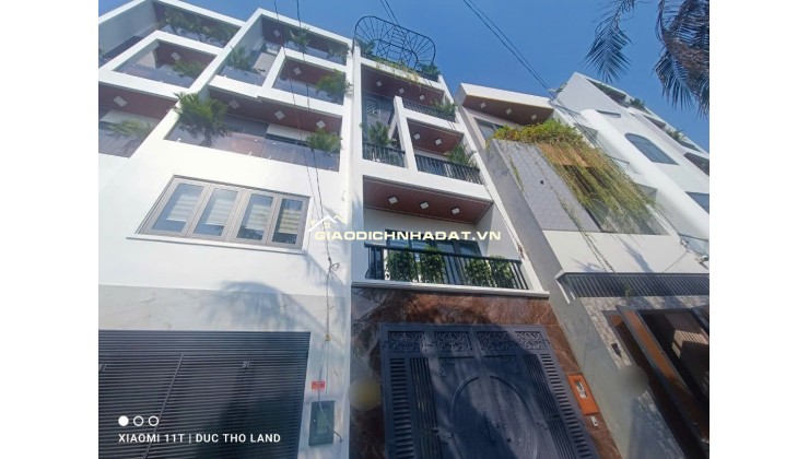 Bán nhà 5 tầng mới full nội thất xịn, hẻm nhựa xe hơi gần mặt tiền Hà Huy Giáp nhỉnh 6Tỷ