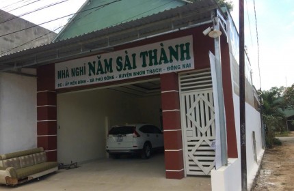 Bán nhà nghỉ Năm Sài Thành, xã Phú Đông, 497m², 140m² thổ, đường nhựa ô tô 1/Trần Văn Trà – Giá 7 tỷ