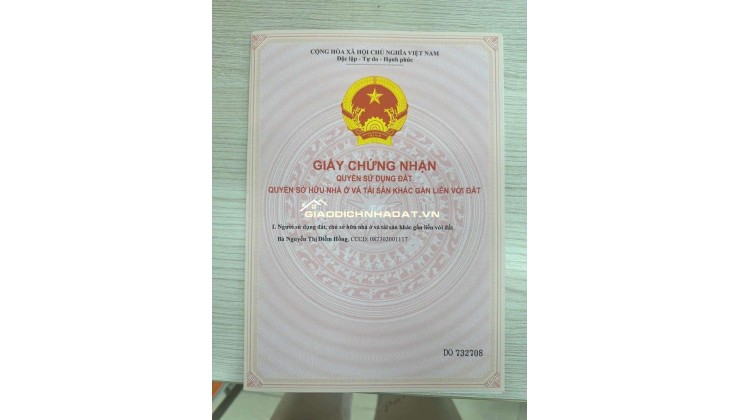 Bán lô đất nền Tân Hương giá rẻ- Đã có sổ, thích hợp kinh doanh, xây trọ