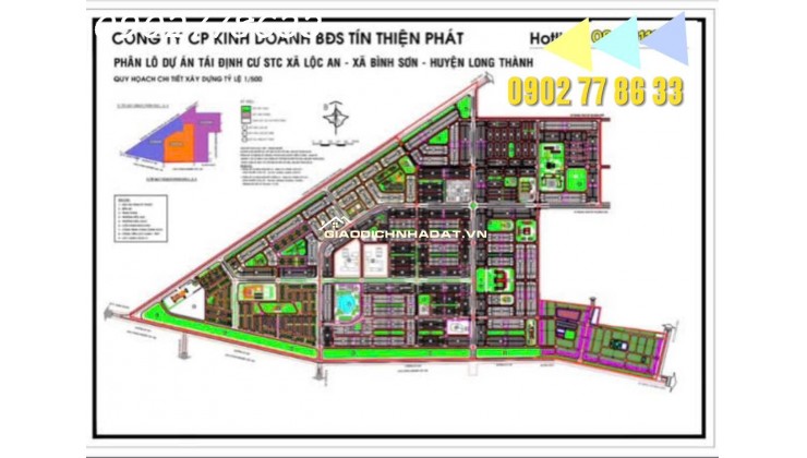 Bán đất TĐC Lộc An sổ riêng thổ cư sân bay quốc tế Long Thành 2,5 tỷ