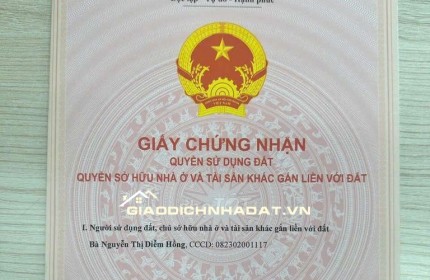 Bán lô đất nền Tân Hương giá rẻ- Đã có sổ, thích hợp kinh doanh, xây trọ