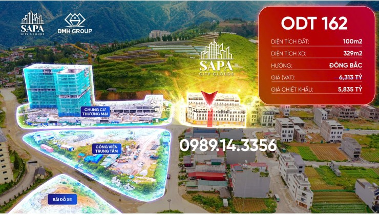 Bán căn liền kề xây sẵn 4 tầng đường T9 KĐT Tây Bắc - Sapa. Giá chỉ 5,8 tỷ cả nhà và đất