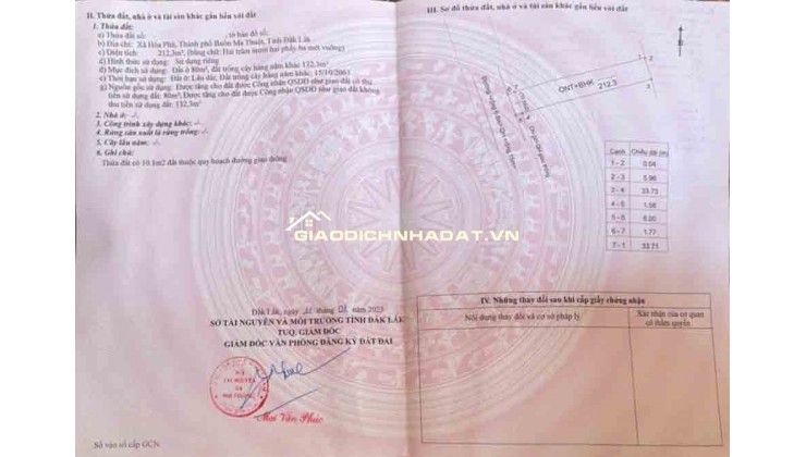 BÁN LÔ ĐẤT HẺM CÁCH QUÓC LỘ 14 CHỈ 500M, BUÔN MA THUỘT, ĐỐI DIỆN KCN HOÀ PHÚ, CHỈ 775TRIỆU