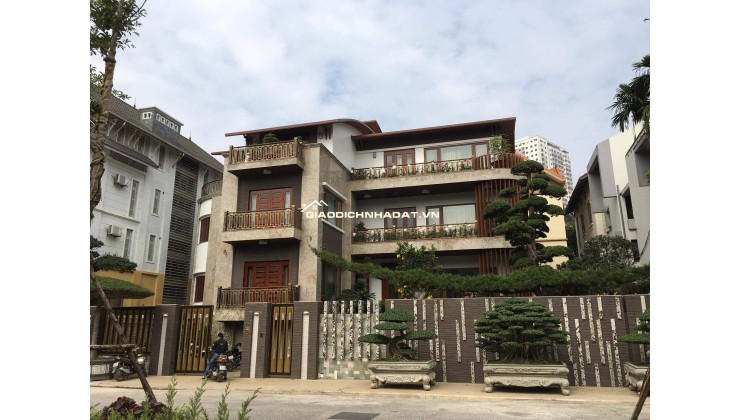 Độc nhất biệt thự bán đảo Linh Đàm có hồ điều hòa, DT 254m2, 10 phòng ngủ, giá chỉ 5x tỷ