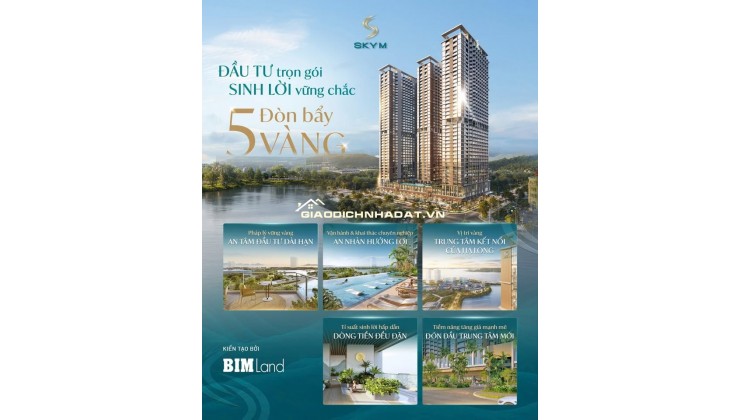 BÁN CĂN HỘ SKY M HẠ LONG - STUDIO - 31M2 - 1.5 TỶ - VỊ TRÍ VÀNG BÃI CHÁY