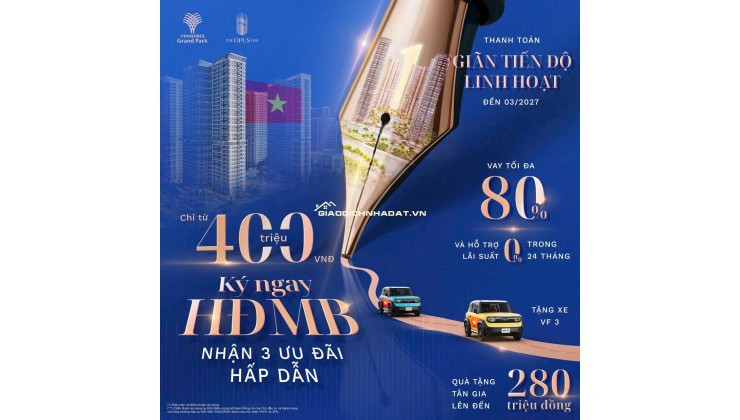 SỐNG SANG CHUẨN GIỚI THƯỢNG LƯU TẠI THE OPUS ONE – DEAL ĐẸP CHỈ TỪ 2,5 TỶ