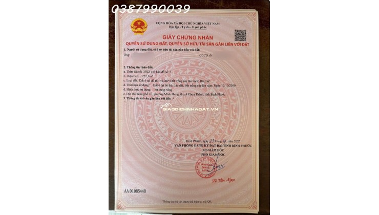 Đất dân sổ sẵn ngay khu dân cư ĐẠI NAM giá chỉ 390tr