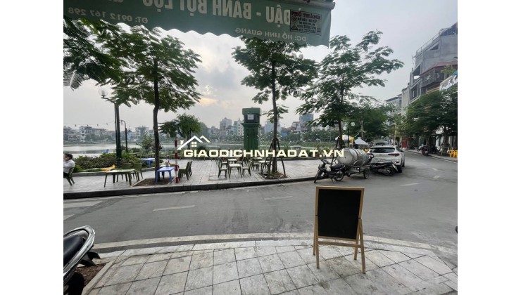 BÁN NHÀ MẶT HỒ LINH QUANG. ĐỐNG ĐA. 74M2 3 TẦNG GIÁ 23 TỶ- VỈA HÈ 2 BÊN KINH DOANH BẤT CHẤP.-  ÔTÔ TRÁNH -ĐOẠN ĐẸP NHẤT HỒ