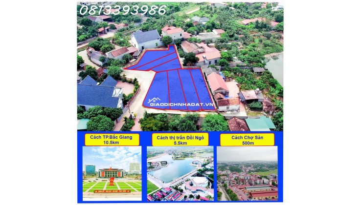 *********** Lô đất 2 mặt tiền siêu đẹp tại Thị Trấn Phương Sơn Lục Nam Bg ********
