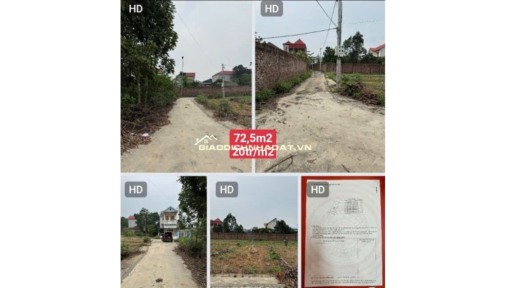 BÁN 2 LÔ ĐẤT SÓC SƠN, VỊ TRÍ ĐẸP, SỔ ĐỎ RIÊNG TỪNG LÔ, GIÁ TỪ 20TR/M2. LH:0944111989 - 0929892345