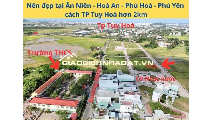Cần bán lô đất đối diện Trường THCS Hòa An (5.5m x 20m) DH21- Phú Ân-Hòa An-Phú Yên