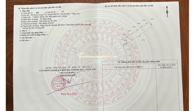 CHủ cần tiền bán nhanh 1 sào đất CLN đối diện cổng chính khu công nghiệp