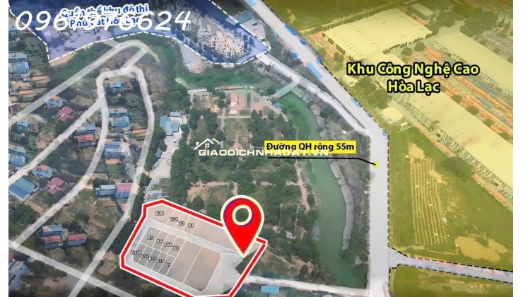 ĐẤT NỀN VAI RÉO, PHÚ CÁT, HOÀ LẠC CHÍNH CHỦ GIÁ RẺ 100M2 , FULL THỔ CƯ, GIÁ RẺ NHẤT THÁNG 6/2025