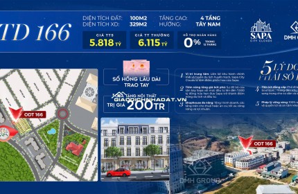Cơ hội cuối cùng dành cho nhà Đầu Tư muốn sở hữu Liền kề Shophouse Sapa