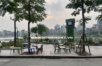 BÁN NHÀ MẶT HỒ LINH QUANG. ĐỐNG ĐA. 74M2 3 TẦNG GIÁ 23 TỶ- VỈA HÈ 2 BÊN KINH DOANH BẤT CHẤP.-  ÔTÔ TRÁNH -ĐOẠN ĐẸP NHẤT HỒ