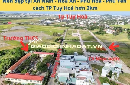 Cần bán lô đất đối diện Trường THCS Hòa An (5.5m x 20m) DH21- Phú Ân-Hòa An-Phú Yên