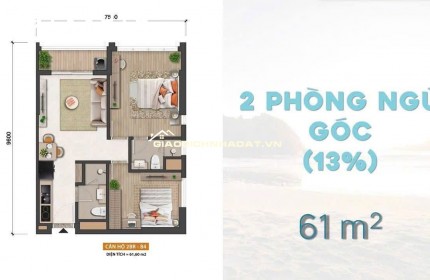 Bán căn hộ cao cấp biển Vũng Tàu giá chỉ 3 tỷ cho thuê 30 tr/tháng