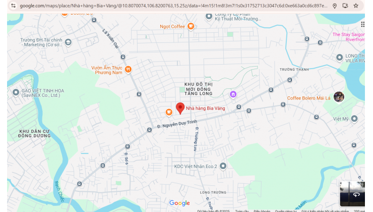 BÁN ĐẤT THỔ CƯ MẶT TIỀN ĐƯỜNG SỐ 1 LONG TRƯỜNG, Q9, 106.5M2 RỘNG 5M, VUÔNG ĐẸP, CHỈ 6.5TỶ
