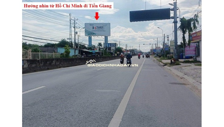 Đất Mặt Tiền, Ngay Trung Tâm Thị Trấn Bến Lức, Lộ Giới 12m Chỉ 2,6 tỷ Full Thổ Cư.