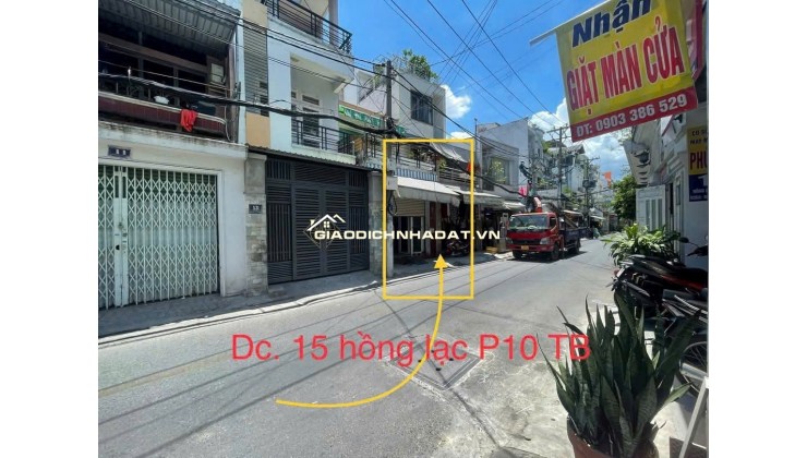 BÁN NHÀ 2 MẶT TIỀN – HỒNG LẠC, PHƯỜNG 10, QUẬN TÂN BÌNH