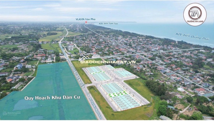 Bán đất thổ cư 114m², mặt biển Quốc gia, Quảng Thái - Quảng Xương - Thanh Hóa, 1.5 tỷ, sổ đỏ