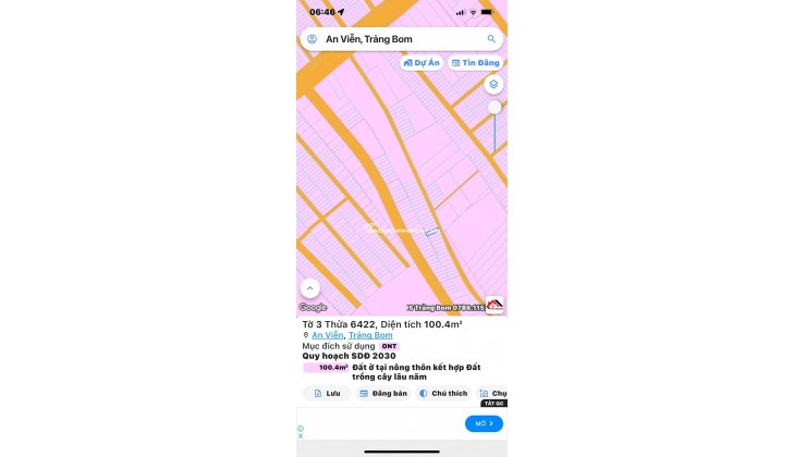 Bán đất ngay cổng KCN Giang Điền, 1 sẹc Trần Vĩnh Lộc, 1 tỷ 100m2