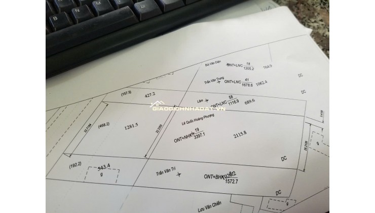 BÁN ĐẤT MẶT TIỀN TẠI PHƯỜNG CƯ BAO, DT: 1,928M2, SHR, 9 TỶ, LH 0815462039