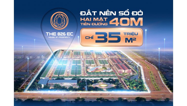 Siêu phẩm đất nền kiểu mẫu tại Long Hậu - The 826 EC