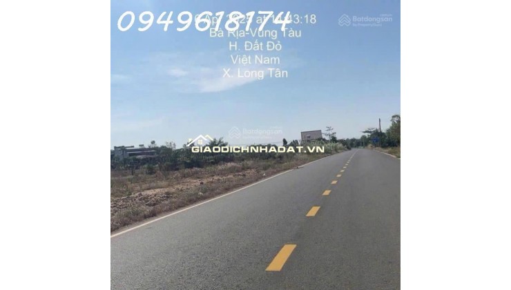 Đất mặt tiền Long Tân view mặt tiền đường lớn 12m, gần khu công nghiệp Đá Bạc, 300TR
