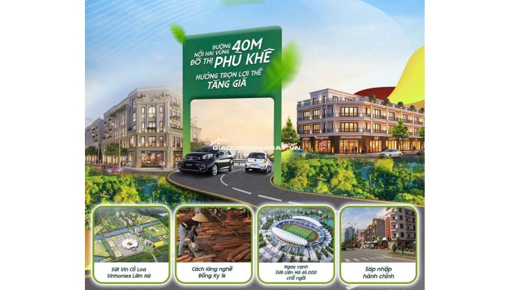 Trực tiếp từ chủ đầu tư, bán Nhà Phố mặt Nguyễn Văn Cừ đi Đông Anh ,Hà Nội