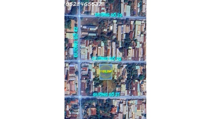 Ra nhanh lô đất biệt thự cực đẹp 1100m2 đường Tân Thông Hội 32x36m