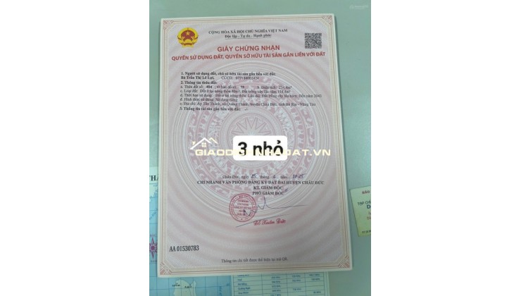 Bán gấp lô đất cực đẹp giá chỉ 800 triệu ngay trung tâm xã Quảng Thành: Chủ đang kẹt tiền