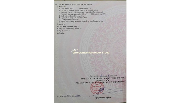 BÁN ĐẤT AN VIỄN - VỊ TRÍ ĐẸP, GIÁ TỐT CHỈ 1.02 TỶ!