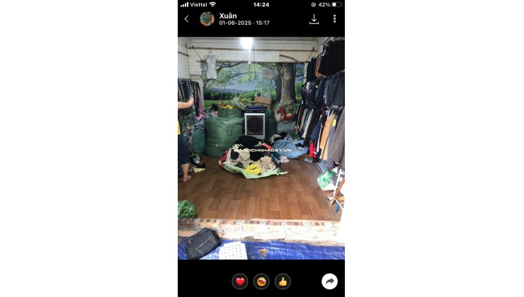 Cần nhượng lại mặt bằng tại trung tâm chợ Thành Công Quận Ba Đình Hà Nội